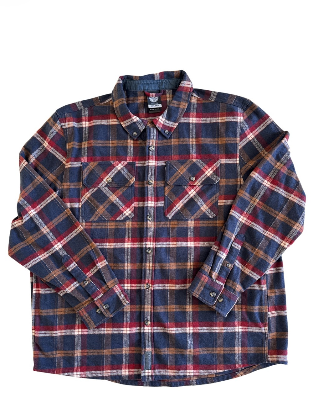 Colorado Clothing Men’s XXL Plaid Button Up Flannel Shirt Blue Red